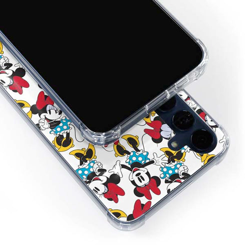 Disney Minnie Mouse Rockin Minnie Pattern Galaxy A35 5G Clear Case